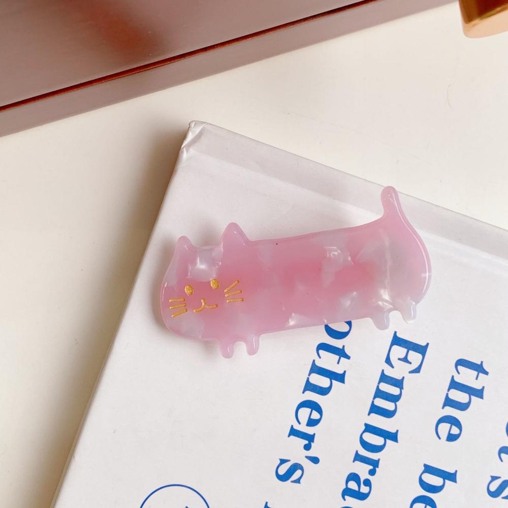 Plastic Cat Cartoon Animal Female Hair Accessories Women Barrettes Hair Clips Korean Style Hairpins