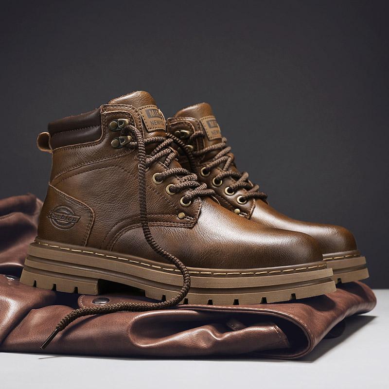 

Рабочие ботинки Golden Sapling для влюбленных, обувь на платформе, мужские, удобные, в стиле ретро, уличные, повседневные, парная обувь, тактические, на плоской подошве 45 чёрный