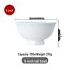 Qiao Yan Bone China High-Footed Bowl - Anti-Scald Ceramic Rice, Noodle, Porridge, and Soup Bowl with Underglaze Color.