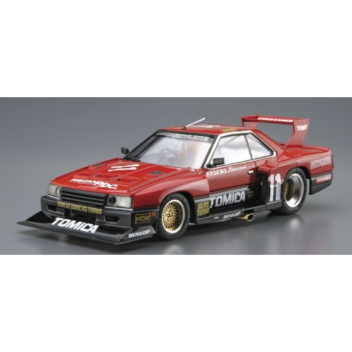 Aoshima Bunka Kyozai 1/24 The Model Car Series No. 11 Nissan KDR30 Skyline Super Silhouette '82 Plastic Model (Automobile)