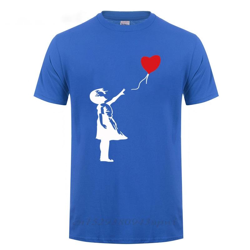 Floating Balloon Guys Banksy Theres Always Hope Fashion T Shirt For Unisex Male Short Sleeve O Neck Cotton Casual TShirt Tshirt