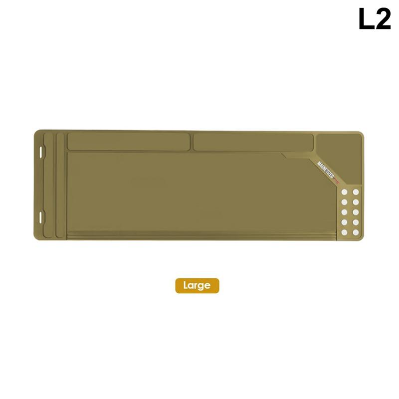 Gun Cleaning Mat Rifle Pistol Gun Mat With Magnetic Dots Non-Slip With Organizer Parts Tray Protective Workbench Mat