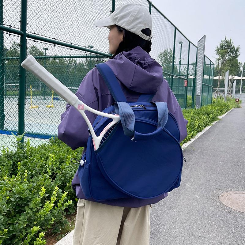 2026New Korean-style Tennis Bag, Large-capacity Backpack, Lightweight Commuter Shoulder Bag, Trendy Badminton Bag