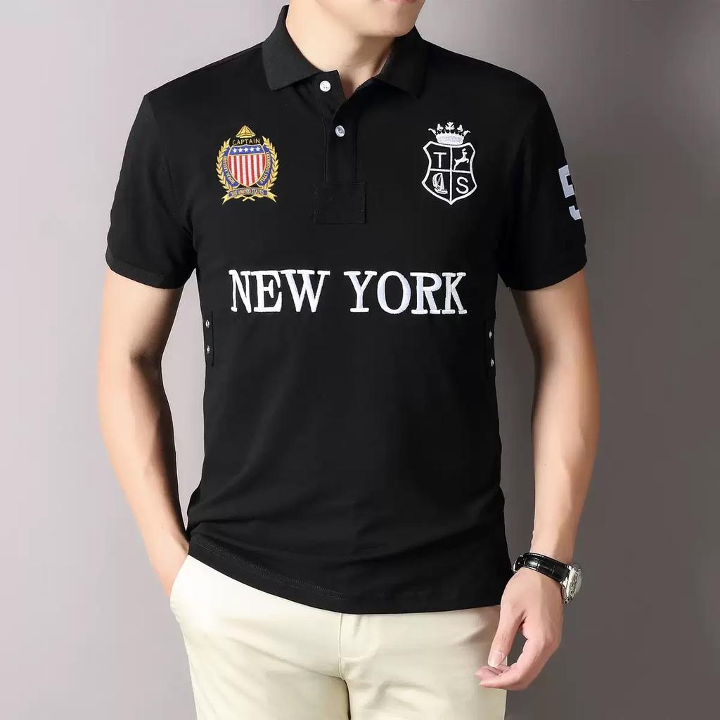 RogueWave Neue Sommer Herren Poloshirts Tolles Designer Bestickt Kurzarm Freizeit Sport Locker Plus EU Größe 7XL