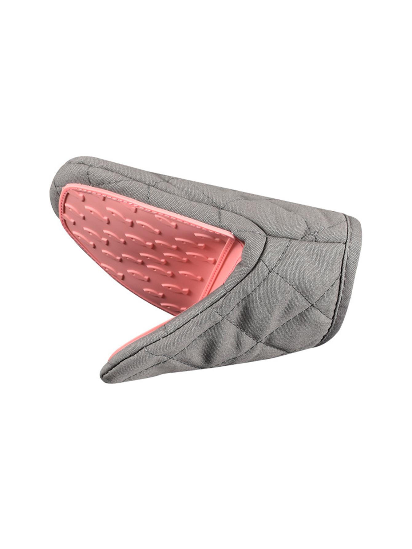 

1 шт. силиконовые перчатки в форме рыбы, оснащенные толстыми, термостойкими и пригодными для микроволновой печи многофункциональными перчатками розовый