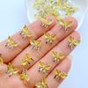 50Pcs New Cute Mini 9*11mm Shiny Butterfly Flat Back Resin Scrapbooking DIY Jewelry Craft Decoration Accessories