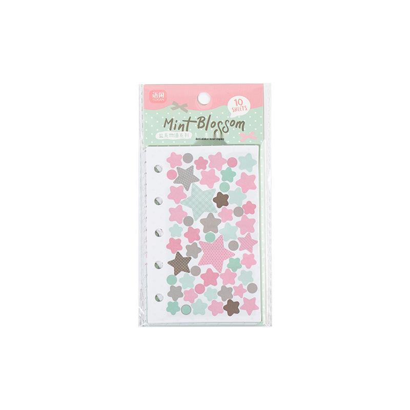 Yu Xian 2 Salty Story M5 Stickers: 4 Style Irregular Pattern DIY Collage Journal, 10 Sheets