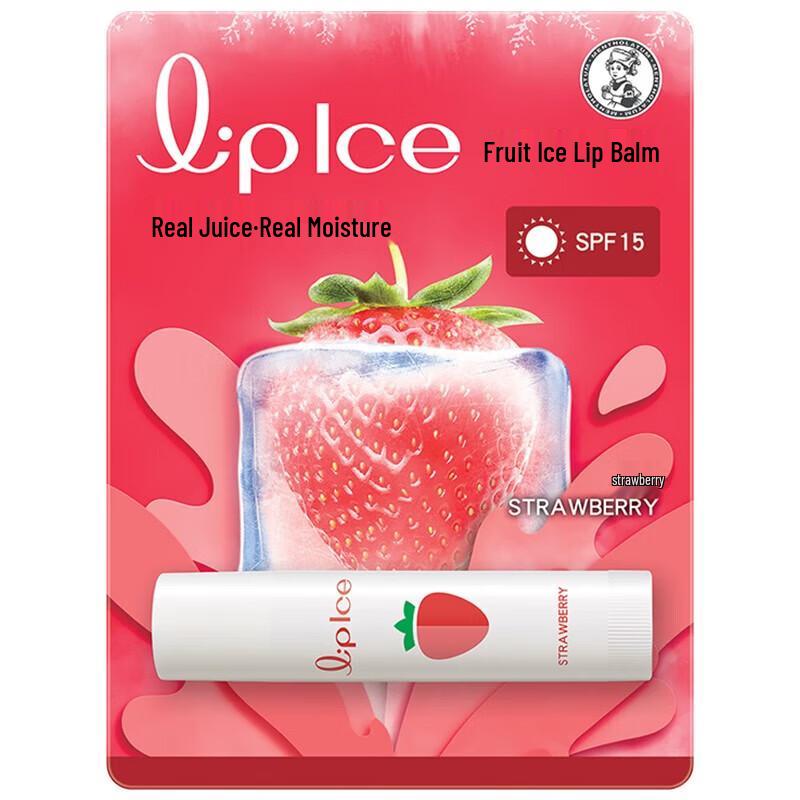 Mentholatum Fruity Ice Lip Balm - Strawberry Flavor