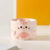 Cute Cat Mug with Handle Funny Cartoon Cat Designs Stackable Coffee Cup Milk Mug Gifts for Cat Enthusiasts Children