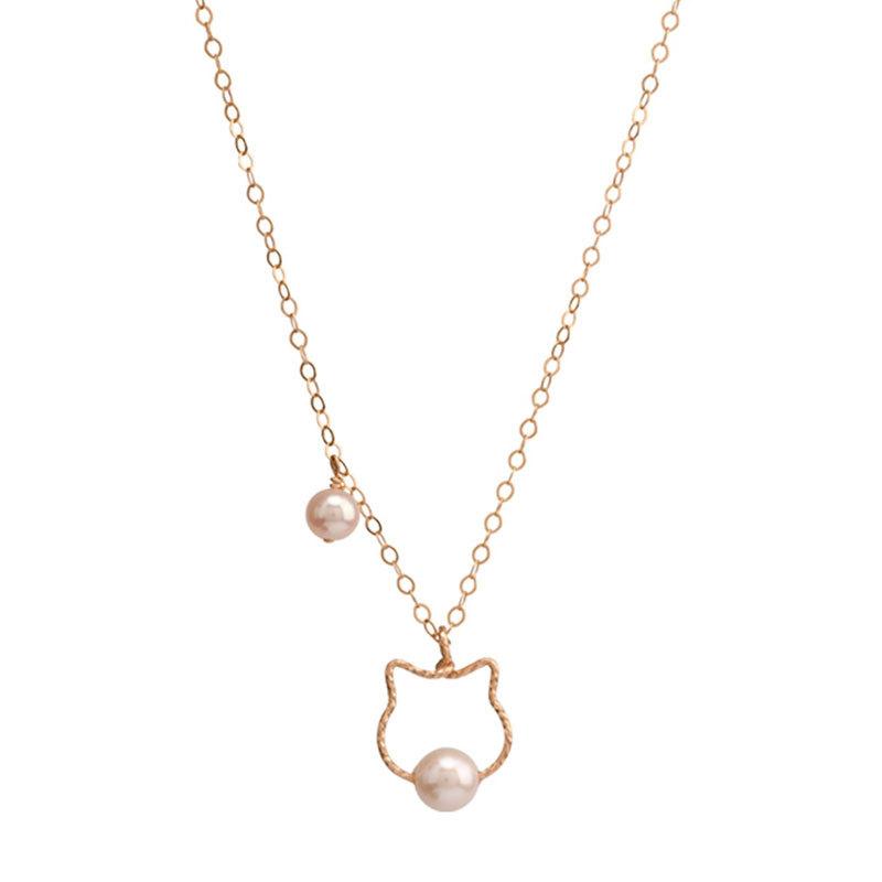 

Нишевый дизайн Чувство Кошка Ожерелье Ключица Шея Простой Темперамент Личность Нишевый тренд