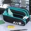 1pcs Slogan Fighting 3-Layer Large Capacity Pencil Case Portable Handle Durable Color Pen Bag Dirty Resistant Pouch A3210