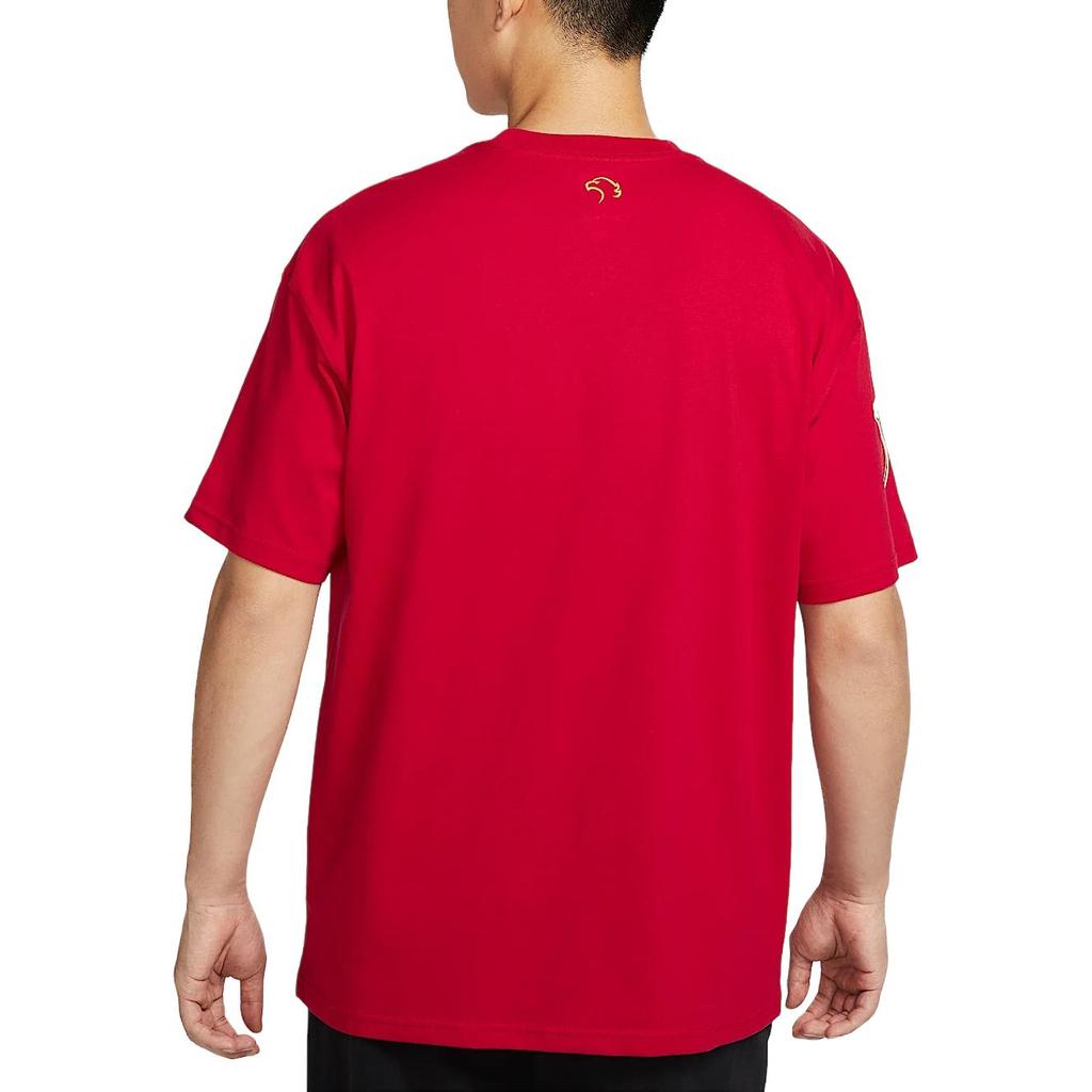 Nike T Shirts Men's Sports Red Crew Neck Moderate II5878-620