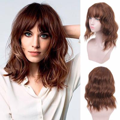Cosplay Lolita Wave Brown Cute Party Carnival Prom Synthetic High Temperature Cosplay Wig
