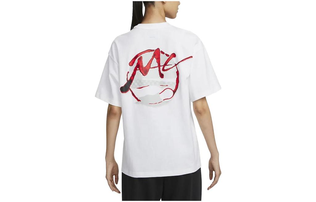 Nike Drop Shoulder Sleeve T Shirt Women's White FN4176-100