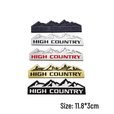 Adesivo de Carro Montanha High Country para Modelos Chevy, Jeep, Dodge e Ford