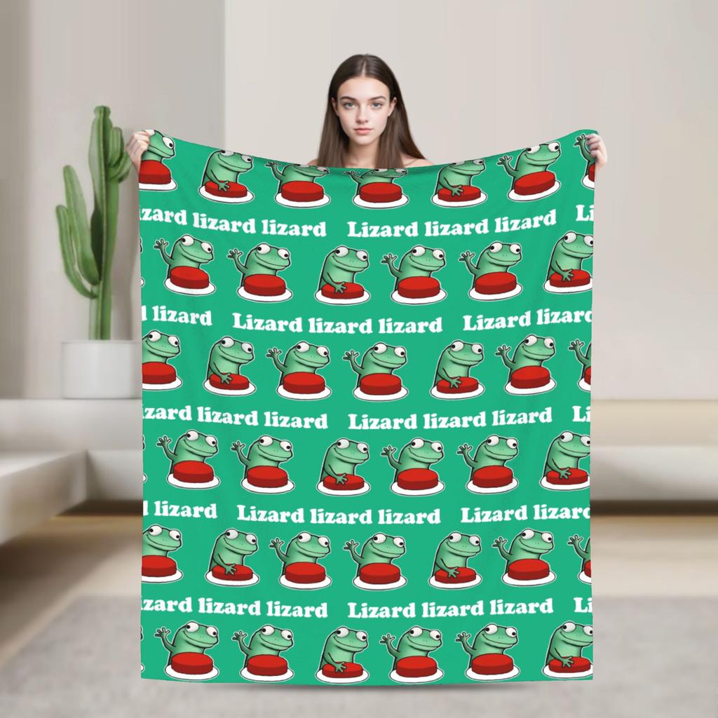 Hoppers Tom Lizard Funny Meme Blanket Flannel Awesome Breathable Throw Blankets for Home Restaurant Summer,