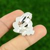 925 Sterling Silver Pear Natural Labradorite Handmade Cescent Moon Promise Ring