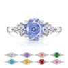Hoge Koolstof Rozen Geslepen Edelsteen Diamant Geboortesteen Ring voor Vrouwen - Populair TK Douyin Xiaohongshu Item