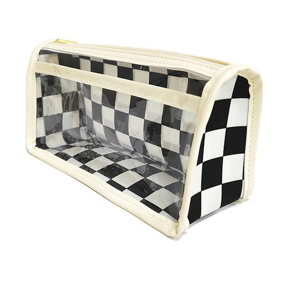 Wasserdichte Kinder-Federmäppchen Transparentes Gitter Federtasche Kindergeschenke