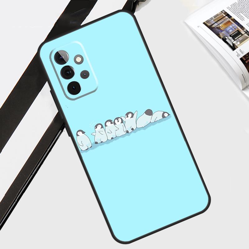 Penguin Case For Samsung Galaxy A55 A35 A15 A56 A36 A26 A16 A06 A54 A34 A14 A12 A22 A32 A52 A13 A53