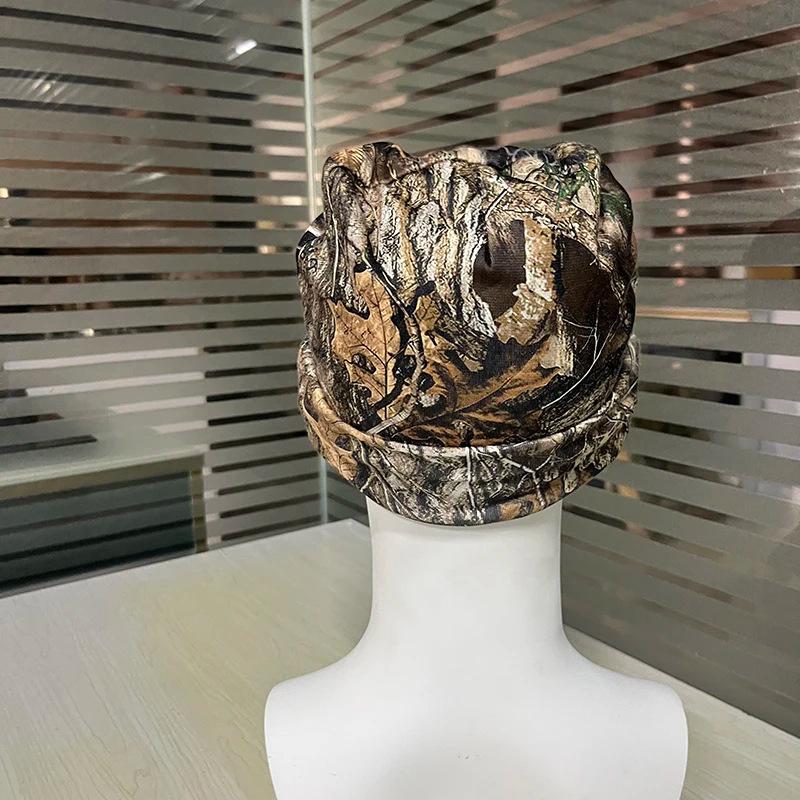 Deciduous Full Print Fashion Street Lazy Pullover Hat American Vintage INS Autumn Y2K Hip Hop Personality Harajuku Casual Beanie