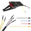 Rear Fender Mount  LED Tail Light Brake Lamp Turn Signals License Plate Stop Light for Custom