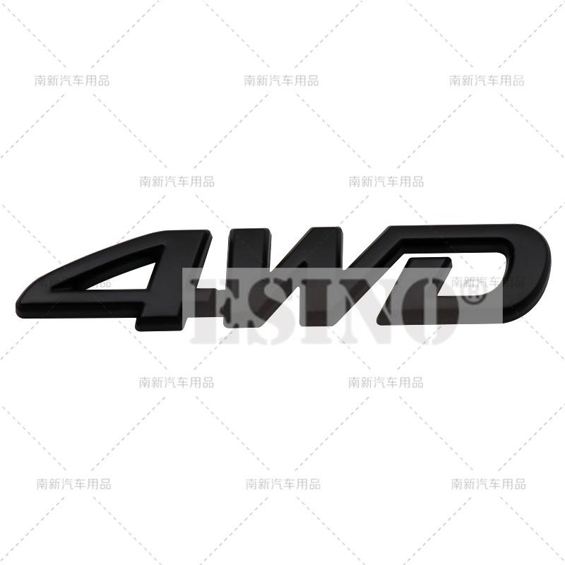 yscr3 Car Styling 3D 4WD Metal Zinc Alloy RearTrunk Fender Adhesive Badge Body Tailgate Displaceme Emblem For Toyota RAV 4