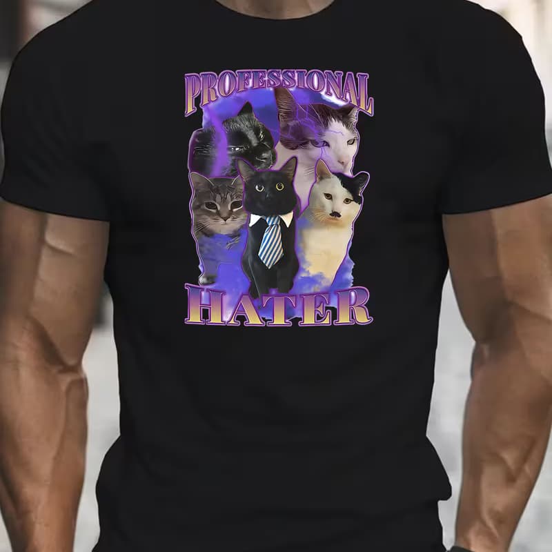 

Men s Retro 3D Graphic Print T-Shirt - Perfect for Daily Wear and Vacation XL