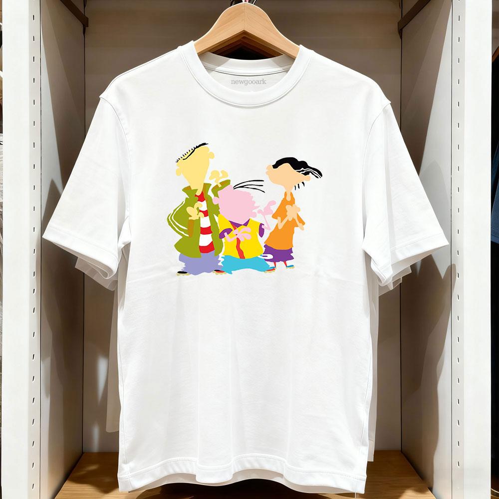 T-shirt Cartoon Ed Edd Eddy Donna Unisex Casual Cotone Grafica Magliette Adulto Streetwear Camisetas Top Manica Corta Boyfriend