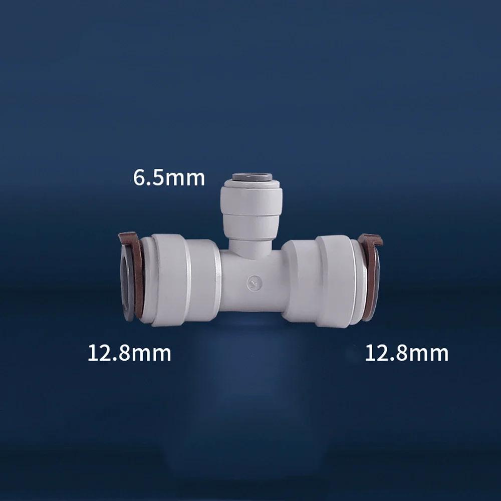 Ajuste 3/8" 1/2" DE X 3/8" Tubo Cotovelo Reto T Conector Rápido de Encaixe POM para Aquário Sistema de Osmose Reversa Filtro de Água RO