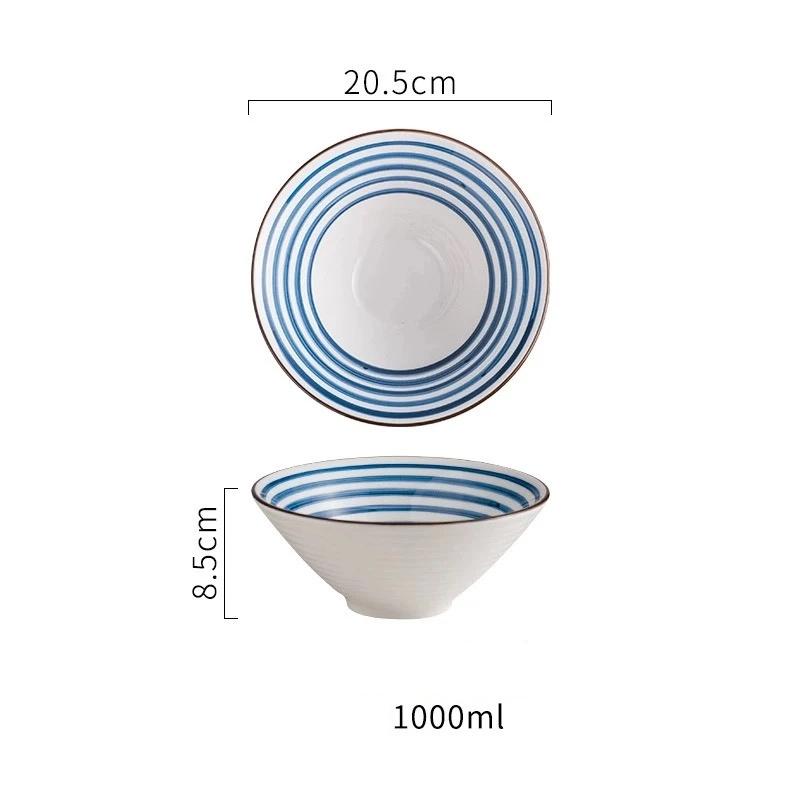 Japanese Style Ceramic Soup Bowl – Large Ramen & Noodle Bowl for Home & Restaurant