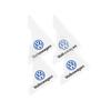 Valve Stems Caps Car Sticker For VW Volkswagen Jetta MK5 Golf 2/4Pcs Transparent/Black Car Door Corner Protective Sticker For Vo QQ6