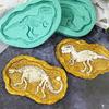 Stereoscopic Dinosaur Fossils Silica Gel Mold Make Scented Figure Candles Wax Table Ornament Soap Pendant Bachelor Party