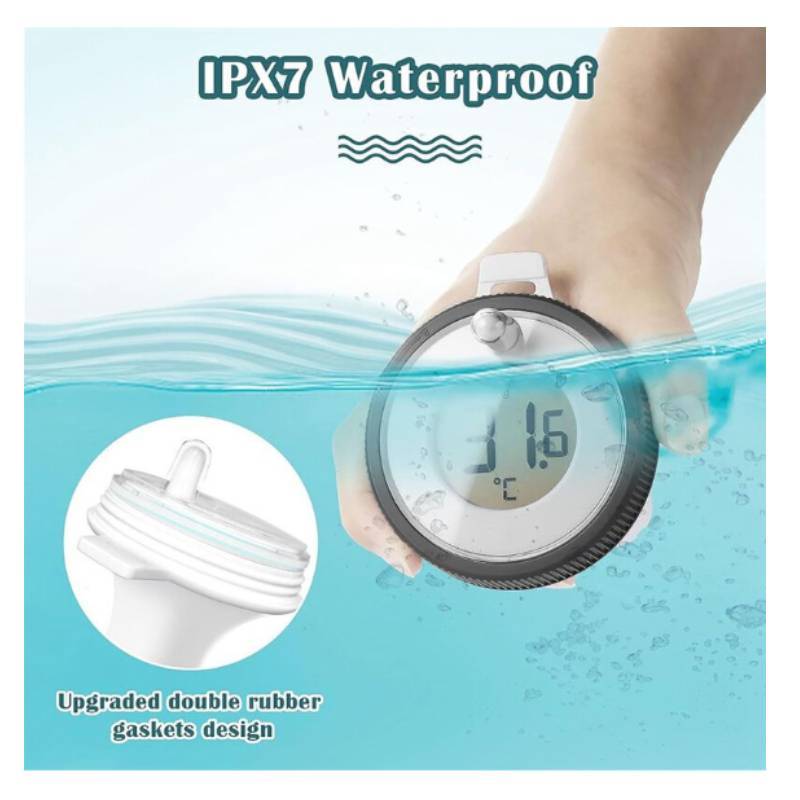 Water Pool Thermometer Wireless Floating Fish Tank Water Temperature Gauge For Summer Swimming Pools