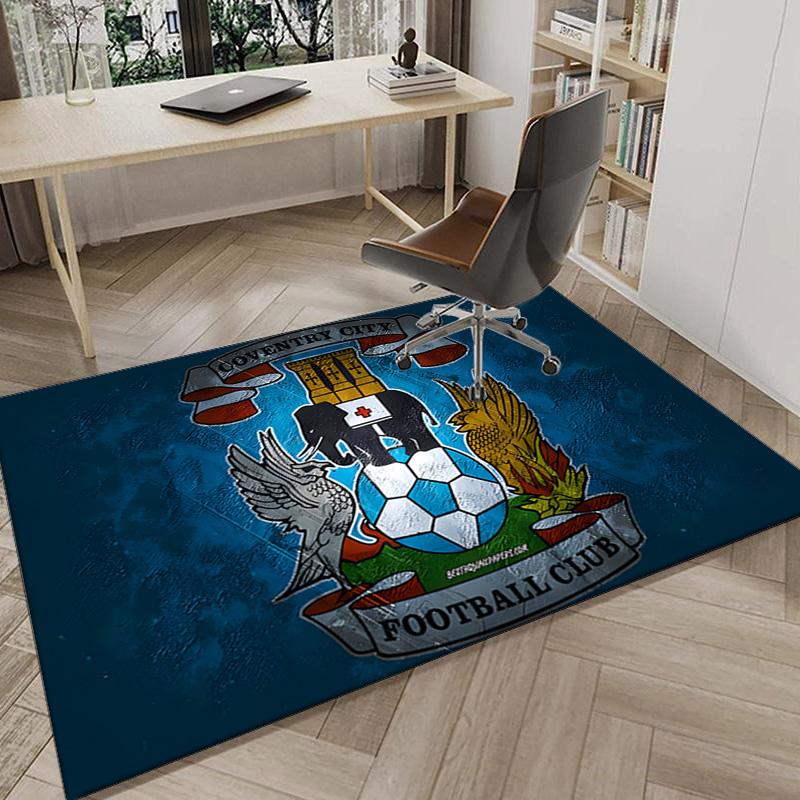 Newcastle United Crest Printed Area Rug for Office, Chair Rug, Decorative Carpet Floor Mat, Large Size Fan gifts Christmas gifts