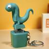 Rechargeable Lizard Button Sound Keychain Funny Decompression Toys Portable Stress Relief Fidget Button Toy Hanging Ornament