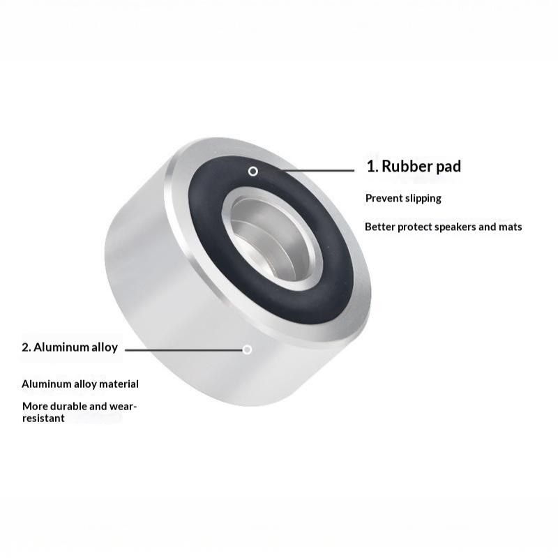 4Pcs Speaker Spikes Stand Feet Pad Aluminum Alloy Speaker Isolation Stand Feet Pad Speaker Feet Pad For Speaker