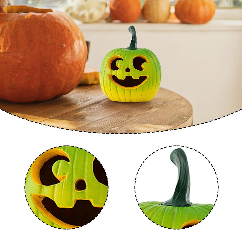 Halloween Pumpkin Decor Fall Harvest Desk Collectibles Holiday Wedding Festival Home Decor Decoration Resin Pumpkin Figurine