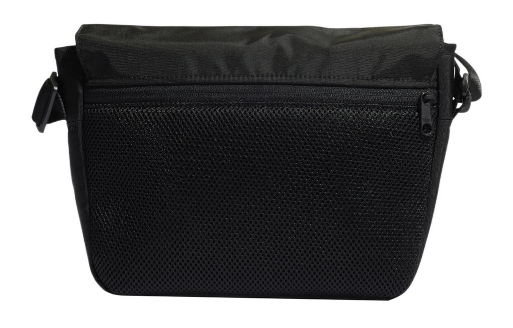 Adidas Originals Trefoil Textile, Nylon Messenger Bag, Shoulder Bag, Crossbody Bag Small Unisex Pure Black HL6697