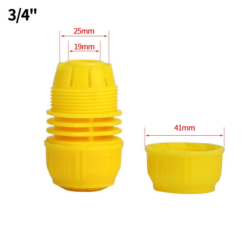 Garden Hose Repair Connector 1/2 3/4 1 In Pipe Transfer Quick Connector Damaged Leaking Adapter 16mm Drip Irrigation Watering