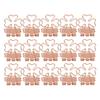 15Pcs Paper  Clips Cute  Trefoil Strong Clamping Force Metal Small  Clips for Office