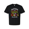 Thanksgiving Unisex T-Shirt Gesegnet und dankbar für meine Truthähne Lehrerleben Gra