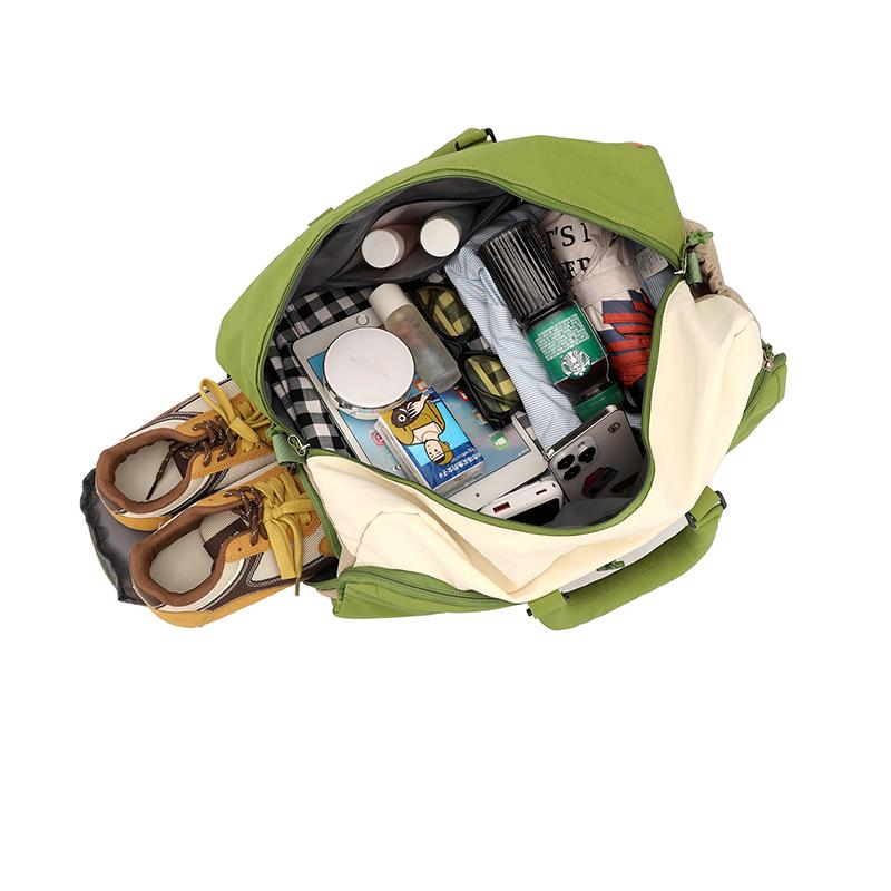 Travel Bag Women's Large Capacity Storage Bag Color Contrast Gym Bag