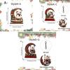 Snowman Deer Christmas Ornaments Ghost Christmas Decoration Santa Claus Ornament  Indoor