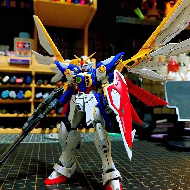 EW HG 1/144 Wing XXXG-01W Zero Type Hairless Prototype Assembly Model Kit Action Figures Desktop Decoration Toy Gift Collectible