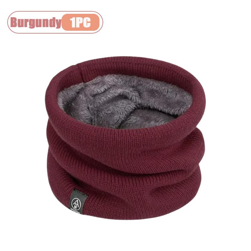 1-20PCS Unisex Winter Scarf Thickened Fleece Lined Warm Neck Gaiter for Outdoor Cycling Student Cold Weather Gift