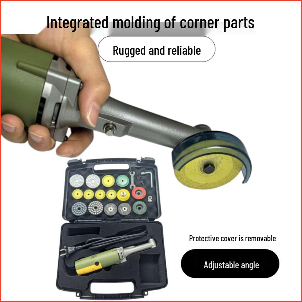 90-Degree Multifunctional Electric Grinder: Seam Polishing, Tile Slotting, and Speed-Control Elbow Tool.