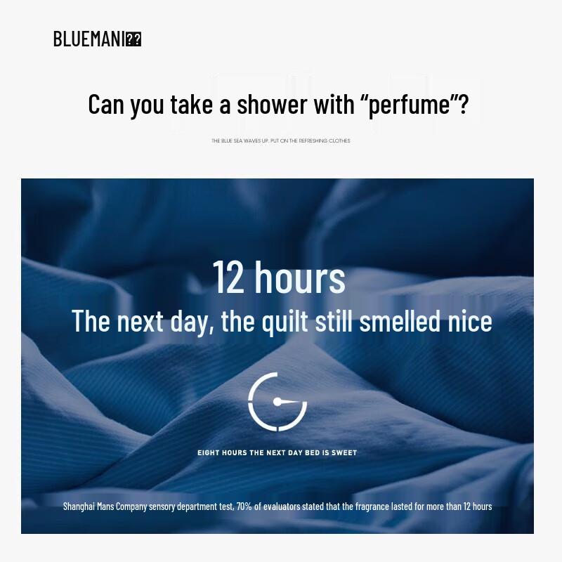 Prime Blue Men's French Fragrance Shower Gel