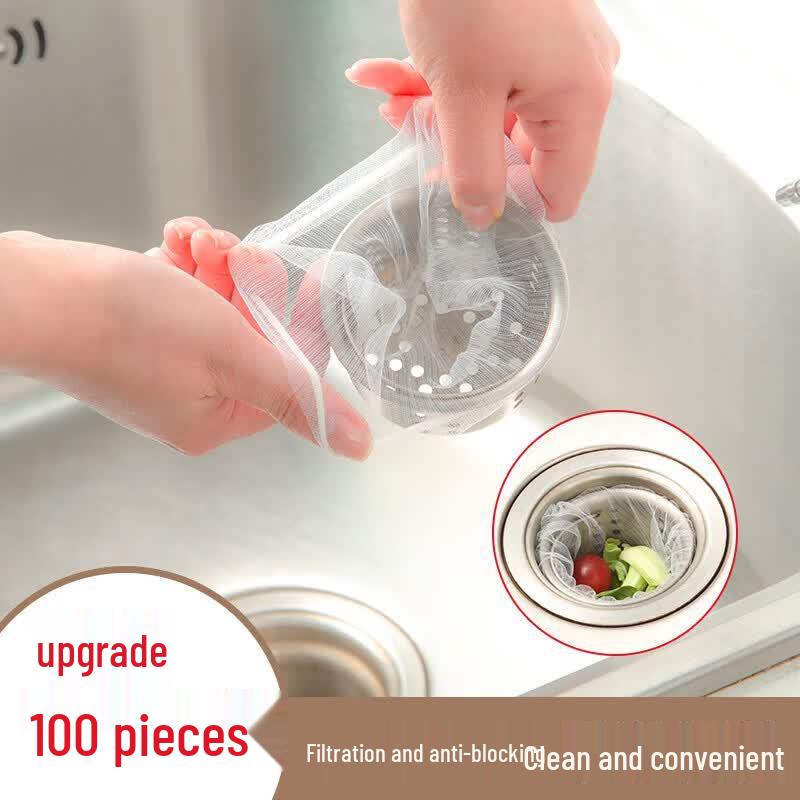 Kitchen Sink Drain Filter Mesh Bags - 100 Count