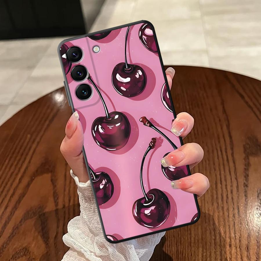 Cherry Pattern Phone Cover Case for Samsung Galaxy A52 A36 A23 A53 A35 A32 A25 A71 A22 A55 A41 A26 A72 A73 A51 A24